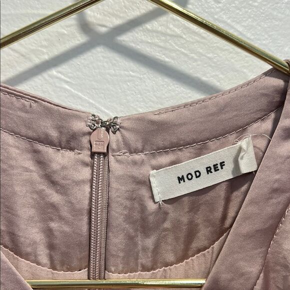 Pink Short Sleeve Midi Dress - Picture 3 of 4